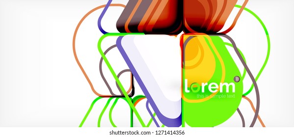 Geometric abstract background. Trendy abstract layout template for business or technology presentation or web brochure cover, wallpaper. Vector illustration
