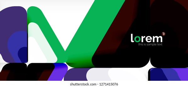 Geometric abstract background. Trendy abstract layout template for business or technology presentation or web brochure cover, wallpaper. Vector illustration