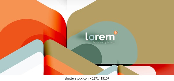 Geometric abstract background. Trendy abstract layout template for business or technology presentation or web brochure cover, wallpaper. Vector illustration