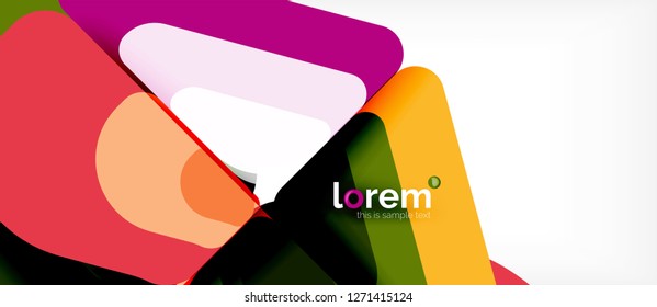 Geometric abstract background. Trendy abstract layout template for business or technology presentation or web brochure cover, wallpaper. Vector illustration