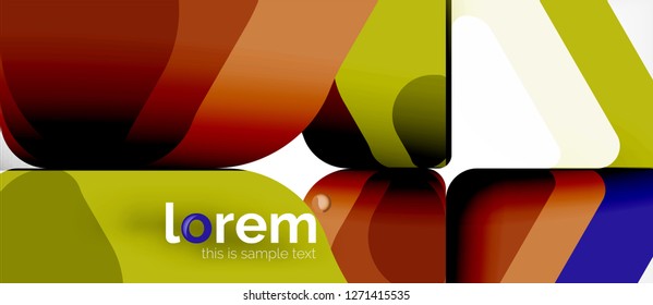 Fondo abstracto geométrico. Plantilla de diseño abstracto de moda para presentación de negocios o tecnología o portada de folletos web, fondo de pantalla. Ilustración del vector