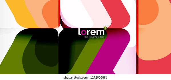 Geometric abstract background. Trendy abstract layout template for business or technology presentation or web brochure cover, wallpaper. Vector illustration