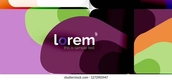 Geometric abstract background. Trendy abstract layout template for business or technology presentation or web brochure cover, wallpaper. Vector illustration