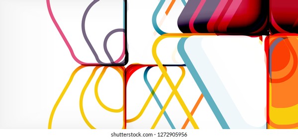 Geometric abstract background. Trendy abstract layout template for business or technology presentation or web brochure cover, wallpaper. Vector illustration