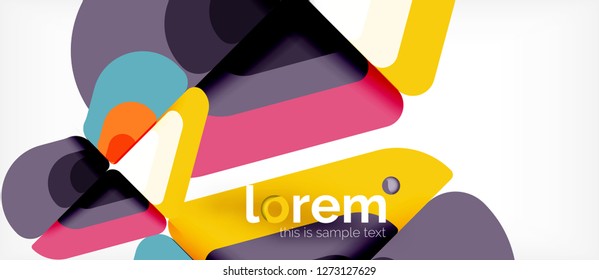 Geometric abstract background. Trendy abstract layout template for business or technology presentation or web brochure cover, wallpaper. Vector illustration