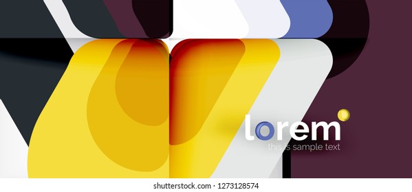 Geometric abstract background. Trendy abstract layout template for business or technology presentation or web brochure cover, wallpaper. Vector illustration