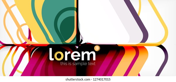 Geometric abstract background. Trendy abstract layout template for business or technology presentation or web brochure cover, wallpaper. Vector illustration