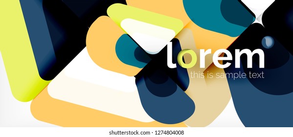 Geometric abstract background. Trendy abstract layout template for business or technology presentation or web brochure cover, wallpaper. Vector illustration