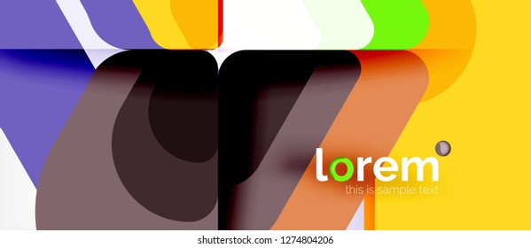 Geometric abstract background. Trendy abstract layout template for business or technology presentation or web brochure cover, wallpaper. Vector illustration