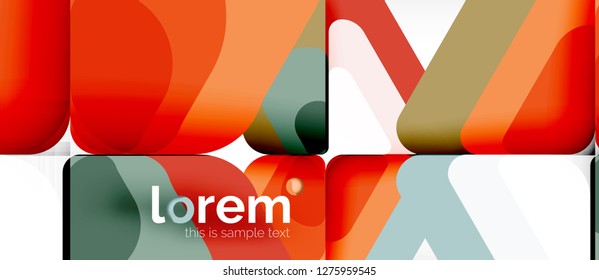 Geometric abstract background. Trendy abstract layout template for business or technology presentation or web brochure cover, wallpaper. Vector illustration