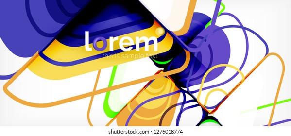 Geometric abstract background. Trendy abstract layout template for business or technology presentation or web brochure cover, wallpaper. Vector illustration