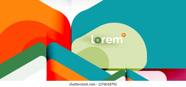 Fondo abstracto geométrico. Plantilla de diseño abstracto de moda para presentación de negocios o tecnología o portada de folletos web, fondo de pantalla. Ilustración del vector