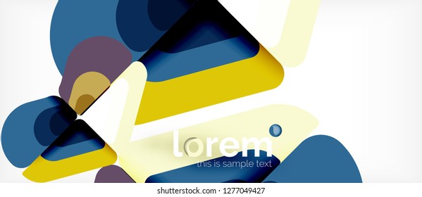 Geometric abstract background. Trendy abstract layout template for business or technology presentation or web brochure cover, wallpaper. Vector illustration