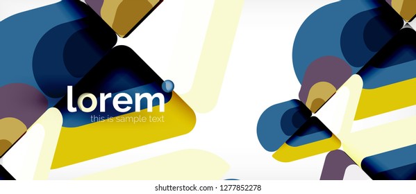 Geometric abstract background. Trendy abstract layout template for business or technology presentation or web brochure cover, wallpaper. Vector illustration