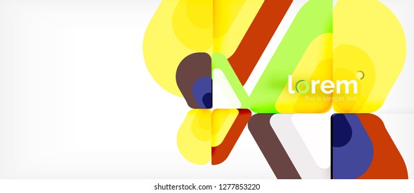 Fondo abstracto geométrico. Plantilla de diseño abstracto de moda para presentación de negocios o tecnología o portada de folletos web, fondo de pantalla. Ilustración del vector