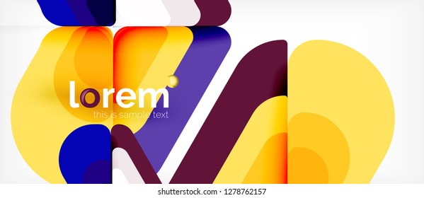 Geometric abstract background. Trendy abstract layout template for business or technology presentation or web brochure cover, wallpaper. Vector illustration