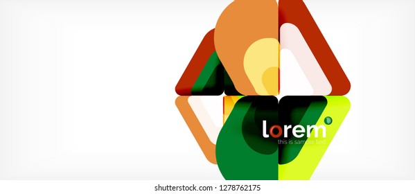 Geometric abstract background. Trendy abstract layout template for business or technology presentation or web brochure cover, wallpaper. Vector illustration