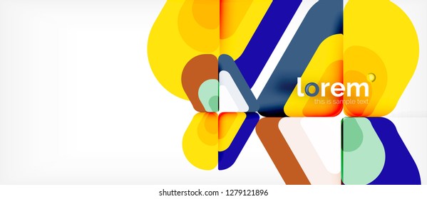 Geometric abstract background. Trendy abstract layout template for business or technology presentation or web brochure cover, wallpaper. Vector illustration