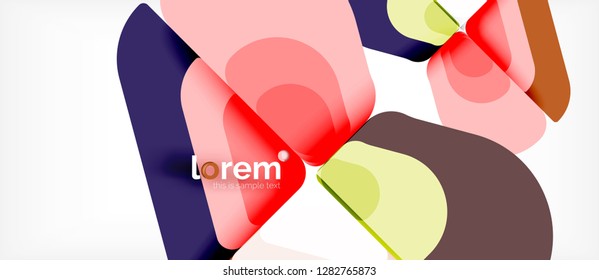 Geometric abstract background. Trendy abstract layout template for business or technology presentation or web brochure cover, wallpaper. Vector illustration