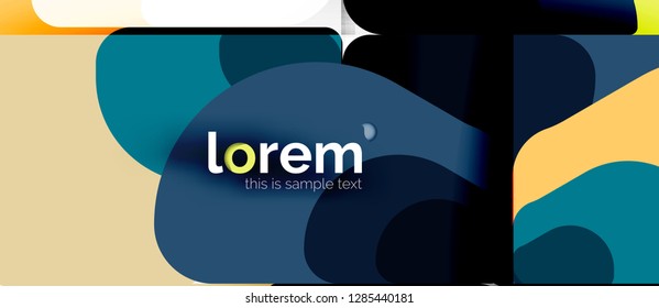 Geometric abstract background. Trendy abstract layout template for business or technology presentation or web brochure cover, wallpaper. Vector illustration