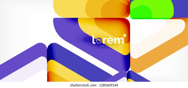 Geometric abstract background. Trendy abstract layout template for business or technology presentation or web brochure cover, wallpaper. Vector illustration