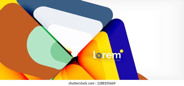 Geometrischer abstrakter Hintergrund. Trendy abstrakte Layout-Vorlage für Geschäfts- oder Technologiepräsentation oder Web-Broschüre Titelbild, Bildschirmhintergrund. Vektorgrafik