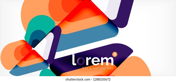 Geometric abstract background. Trendy abstract layout template for business or technology presentation or web brochure cover, wallpaper. Vector illustration