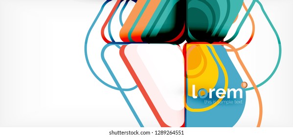 Geometric abstract background. Trendy abstract layout template for business or technology presentation or web brochure cover, wallpaper. Vector illustration