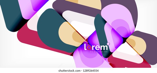 Geometric abstract background. Trendy abstract layout template for business or technology presentation or web brochure cover, wallpaper. Vector illustration
