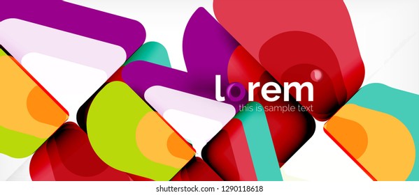 Geometric abstract background. Trendy abstract layout template for business or technology presentation or web brochure cover, wallpaper. Vector illustration
