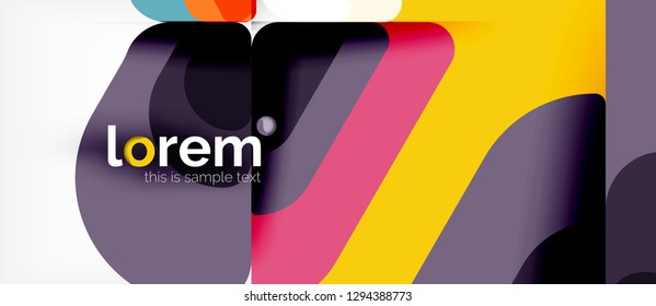 Fundo geométrico abstrato. Modelo de layout abstrato moderno para apresentação de negócios ou tecnologia ou capa de brochura da web, papel de parede. Ilustração vetorial
