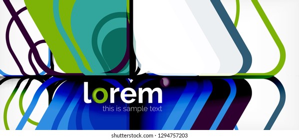 Geometric abstract background. Trendy abstract layout template for business or technology presentation or web brochure cover, wallpaper. Vector illustration
