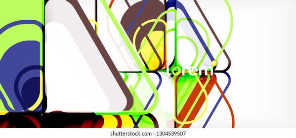 Geometric abstract background. Trendy abstract layout template for business or technology presentation or web brochure cover, wallpaper. Vector illustration