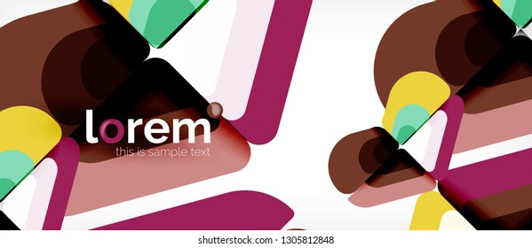 Geometric abstract background. Trendy abstract layout template for business or technology presentation or web brochure cover, wallpaper. Vector illustration