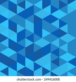 Geometric Abstract Background Triangle background in blue colors