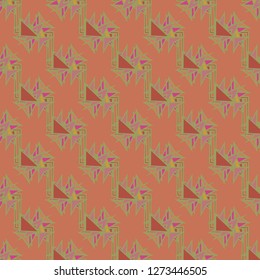 Geometric abstract background triangle seamless pattern.