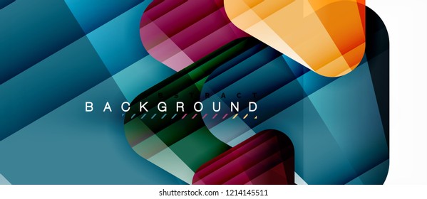 Geometrischer abstrakter Hintergrund, Dreiecke, trendige Layoutvorlage für Geschäfts- oder Technologiepräsentation oder Web-Design-Cover, Bildschirmhintergrund. Vektorgrafik