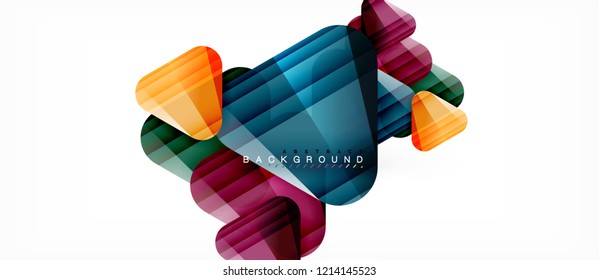 Geometric abstract background, triangles, trendy layout template for business or technology presentation or web design cover, wallpaper. Vector illustration