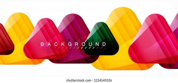 Fondo geométrico abstracto, triángulos, plantilla de diseño de moda para presentación de negocios o tecnología o cubierta de diseño web, fondo de pantalla. Ilustración del vector