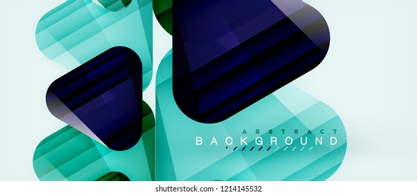 Geometric abstract background, triangles, trendy layout template for business or technology presentation or web design cover, wallpaper. Vector illustration