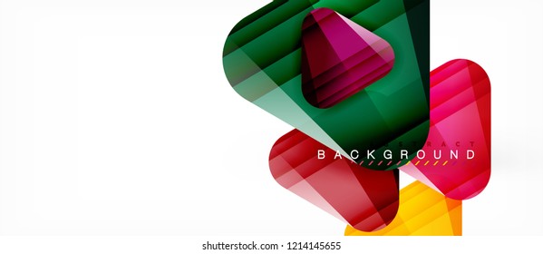 Geometric abstract background, triangles, trendy layout template for business or technology presentation or web design cover, wallpaper. Vector illustration