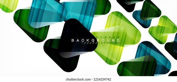 Fondo geométrico abstracto, triángulos, plantilla de diseño de moda para presentación de negocios o tecnología o cubierta de diseño web, fondo de pantalla. Ilustración del vector