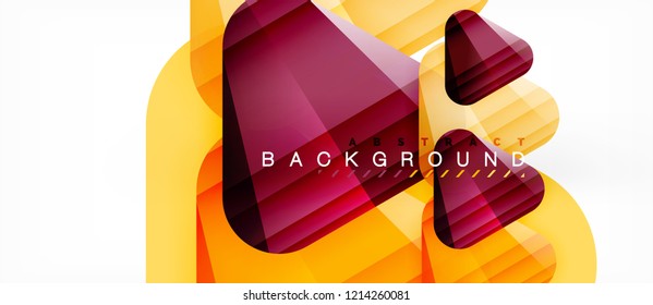Fondo geométrico abstracto, triángulos, plantilla de diseño de moda para presentación de negocios o tecnología o cubierta de diseño web, fondo de pantalla. Ilustración del vector