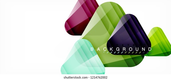 Geometric abstract background, triangles, trendy layout template for business or technology presentation or web design cover, wallpaper. Vector illustration