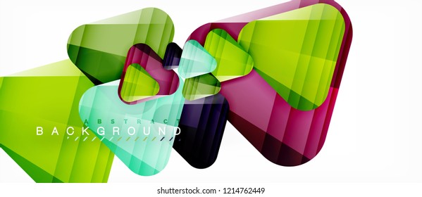 Geometric abstract background, triangles, trendy layout template for business or technology presentation or web design cover, wallpaper. Vector illustration