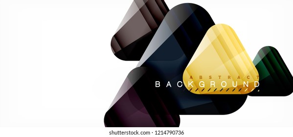 Geometric abstract background, triangles, trendy layout template for business or technology presentation or web design cover, wallpaper. Vector illustration