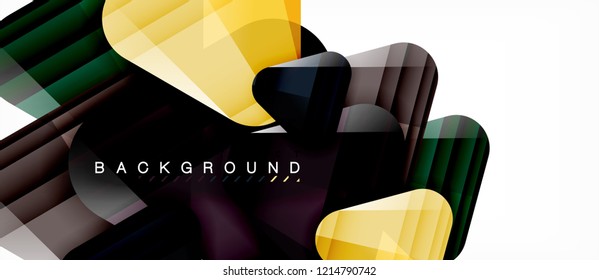Geometric abstract background, triangles, trendy layout template for business or technology presentation or web design cover, wallpaper. Vector illustration