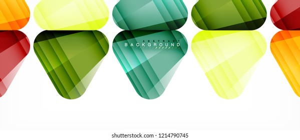 Fondo geométrico abstracto, triángulos, plantilla de diseño de moda para presentación de negocios o tecnología o cubierta de diseño web, fondo de pantalla. Ilustración del vector