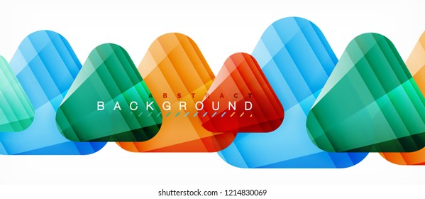 Fondo geométrico abstracto, triángulos, plantilla de diseño de moda para presentación de negocios o tecnología o cubierta de diseño web, fondo de pantalla. Ilustración del vector