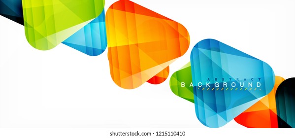 Fondo geométrico abstracto, triángulos, plantilla de diseño de moda para presentación de negocios o tecnología o cubierta de diseño web, fondo de pantalla. Ilustración del vector